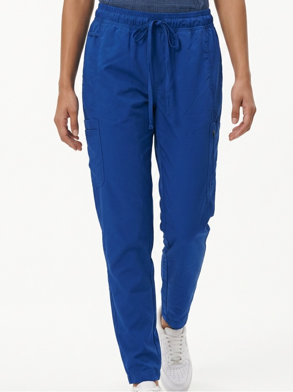 Revolution blue scrubs drawstring elastic waist pants.‎ Size M